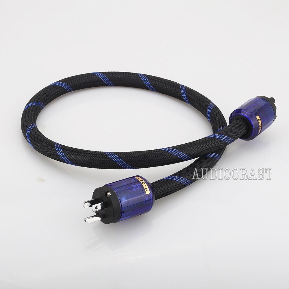 Hi-end ren kobber us strømkabel kabel audiofil strømkabel kabelus-plugg med figur 8 iec  c7 iec strømkabel hifi