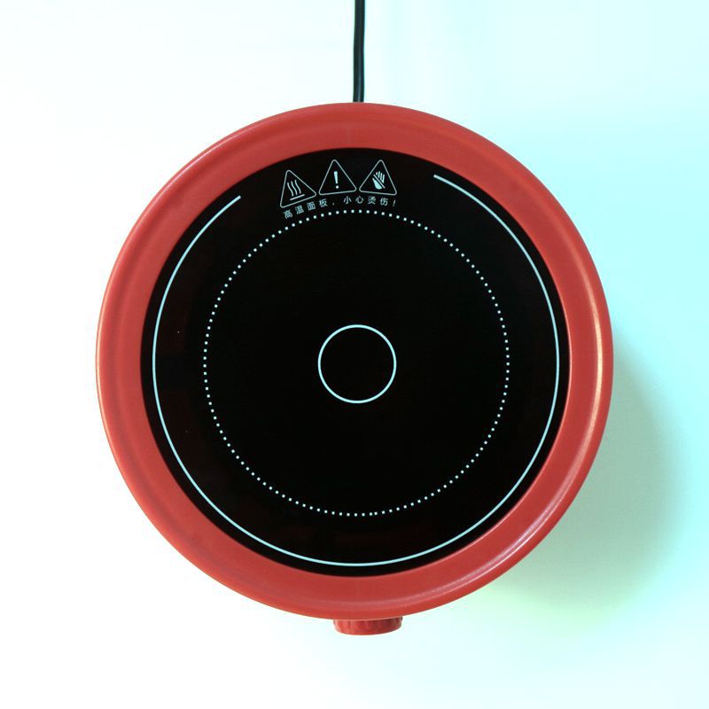 750W Mini Electric Stove Plate Cooking Plate Multifunction Coffee Tea Heater Home Appliance Plates for Kitchen 220V: Red