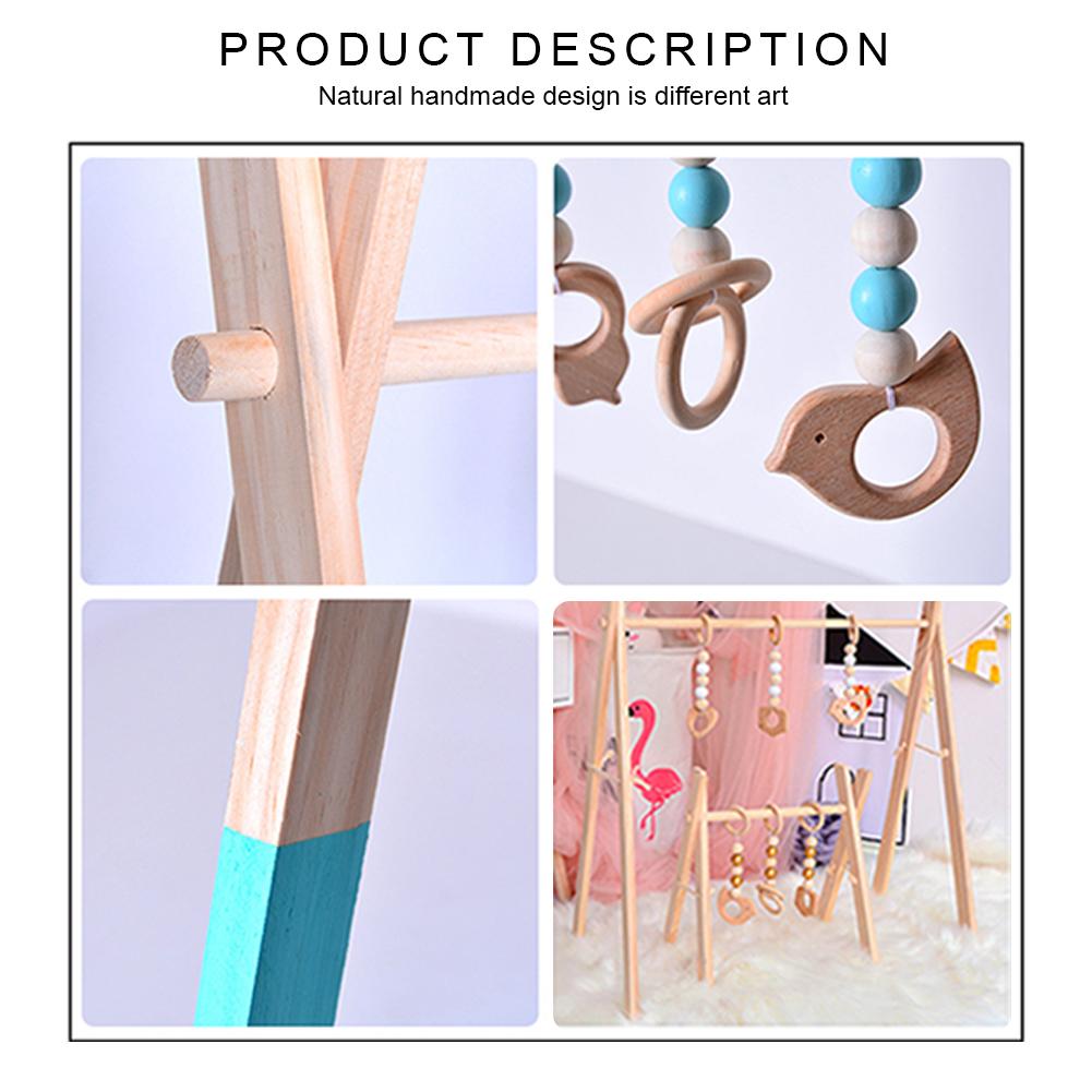 Houten Baby Gym Frame Activiteit Center Opknoping Bar Voor Baby 'S Over 3 Maanden Oud