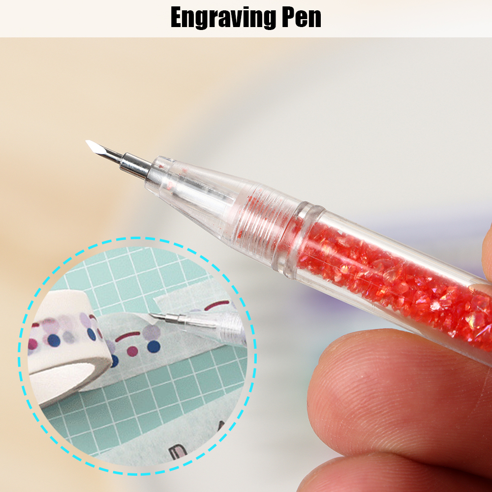 Paper Cutter Cutting Tool Craft Precision Art Sticker Washi Tape Cutter Knife School Office Supplies DIY Tools Engraving Pen