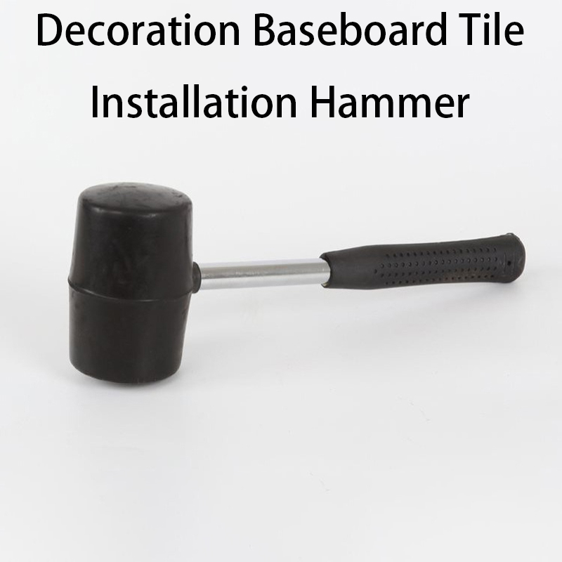 Marteau d'installation de carrelage en caoutchouc, outil de construction, outil de carrelage multi-outils, maillet en caoutchouc, outils à main, décoration, 300-750g: <50g