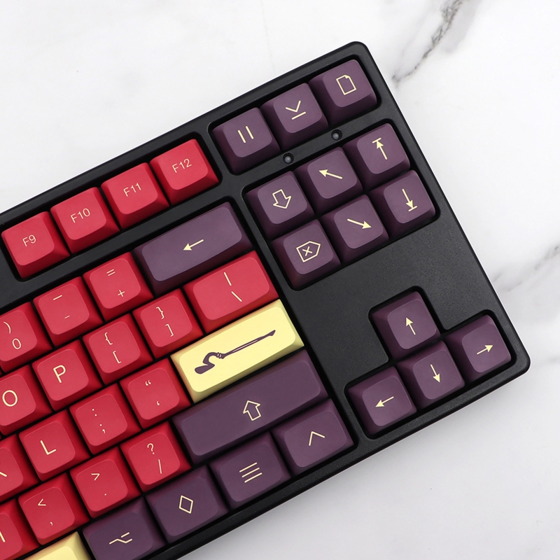 130 Keys Retro Explosion Keycaps PBT Dye Sublimation Personlized XDA Keycap For Mechanical Cherry MX Keyboard Key Caps AXFY