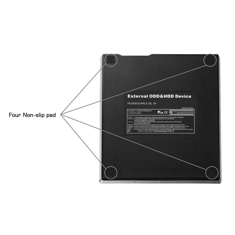 USB 3.0 External DVD Drive Portable Slim Optical Burner CD/DVD Player MAC OS Windows XP 7 8 Laptop PC