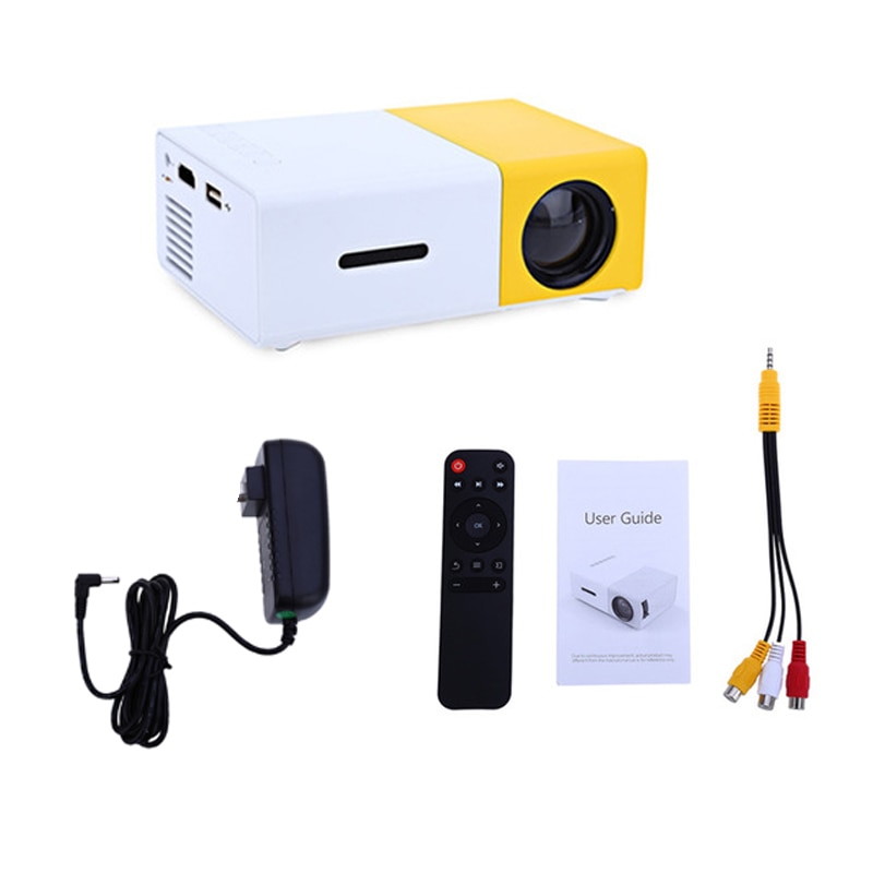 Salange YG300 Mini Projector LED Projector 500LM Audio HDMI USB Mini YG-300 Proyector Home Theater Media Player Beamer