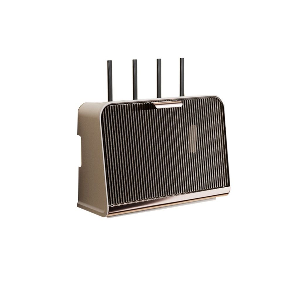 Plastic Wifi Router Storage Box No Punching Large Capacity Plug Board Storage Box Dustproof Wall Mounted: M / Red