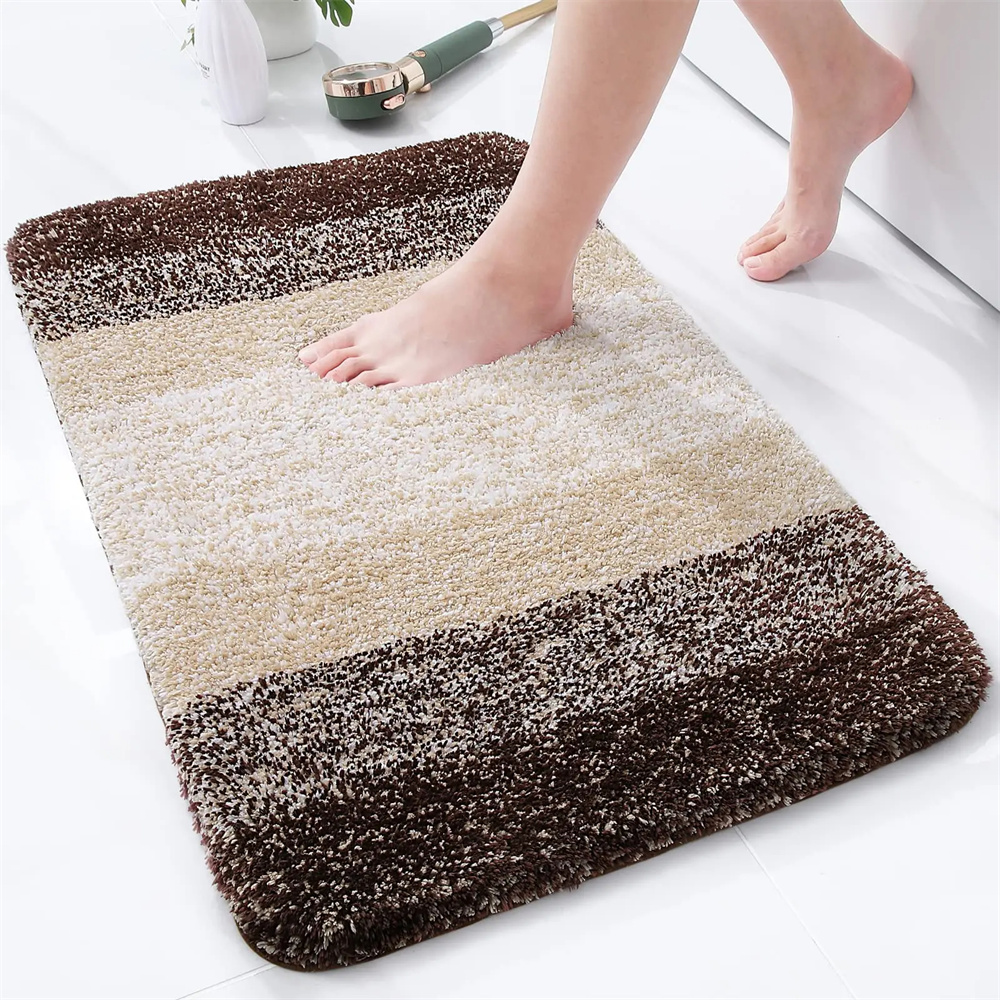 Olanly-alfombrilla de baño de lujo, alfombra absorbente de microfibra para baño, alfombrilla para pies de ducha, suelo suave antideslizante para sala de estar, decoración de alfombras de felpa