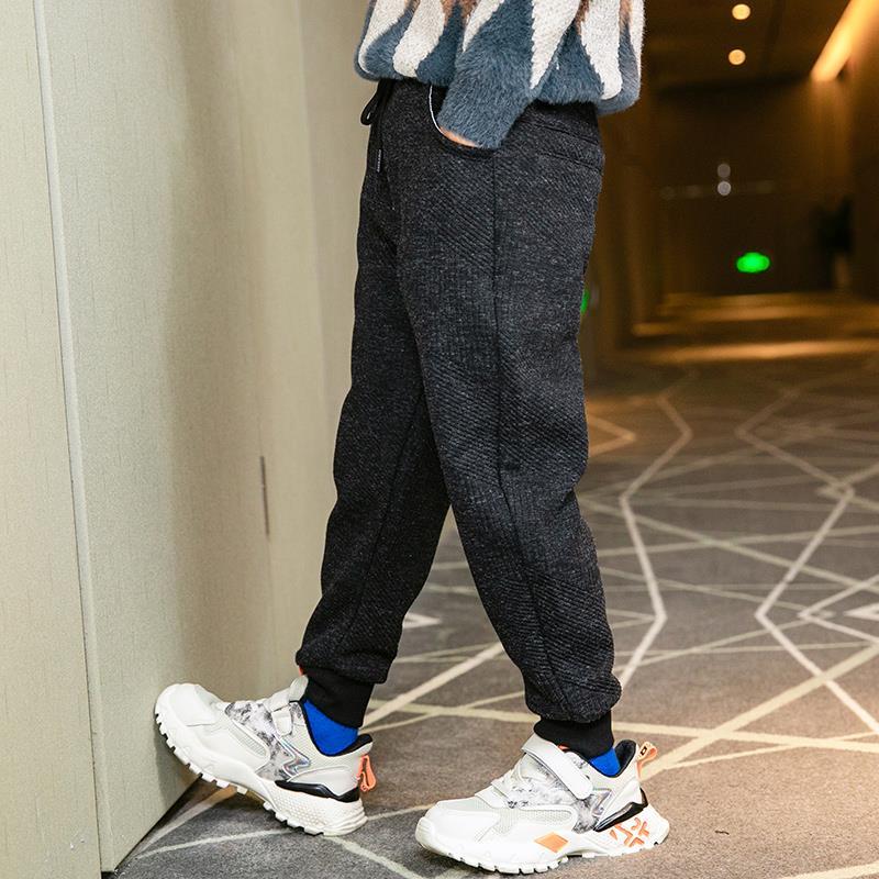 Jungen Vlies-Gefüttert Hosen Herbst Und Winter 2022 Neue Mittel Und Große freundlicher verlieren Beiläufige Hosen freundlicher Dicke Schlauch