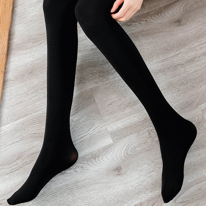 Bas en Silicone antidérapants pour femmes, collants élastiques en velours solide, chaussettes hautes aux genoux, bas Ultra-fin en Nylon Transparent