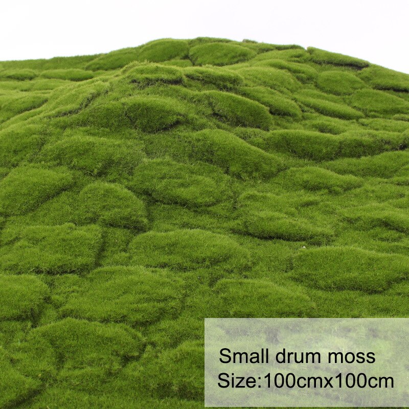 100cm simulering grøn plante væg mos græstørv simulering grøn plante scene vindue display diy mini have mikro øko dekoration: H