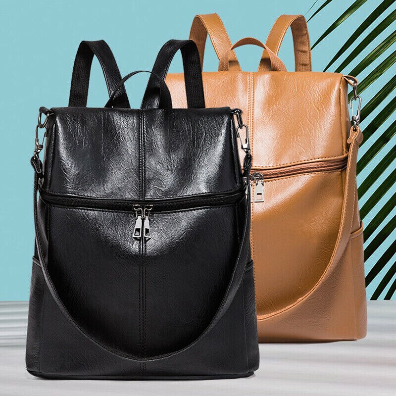 neue frauen anti-diebstahl rucksack Britischen stil, PU leder Solide schule tasche casual tragbaren reise tasche