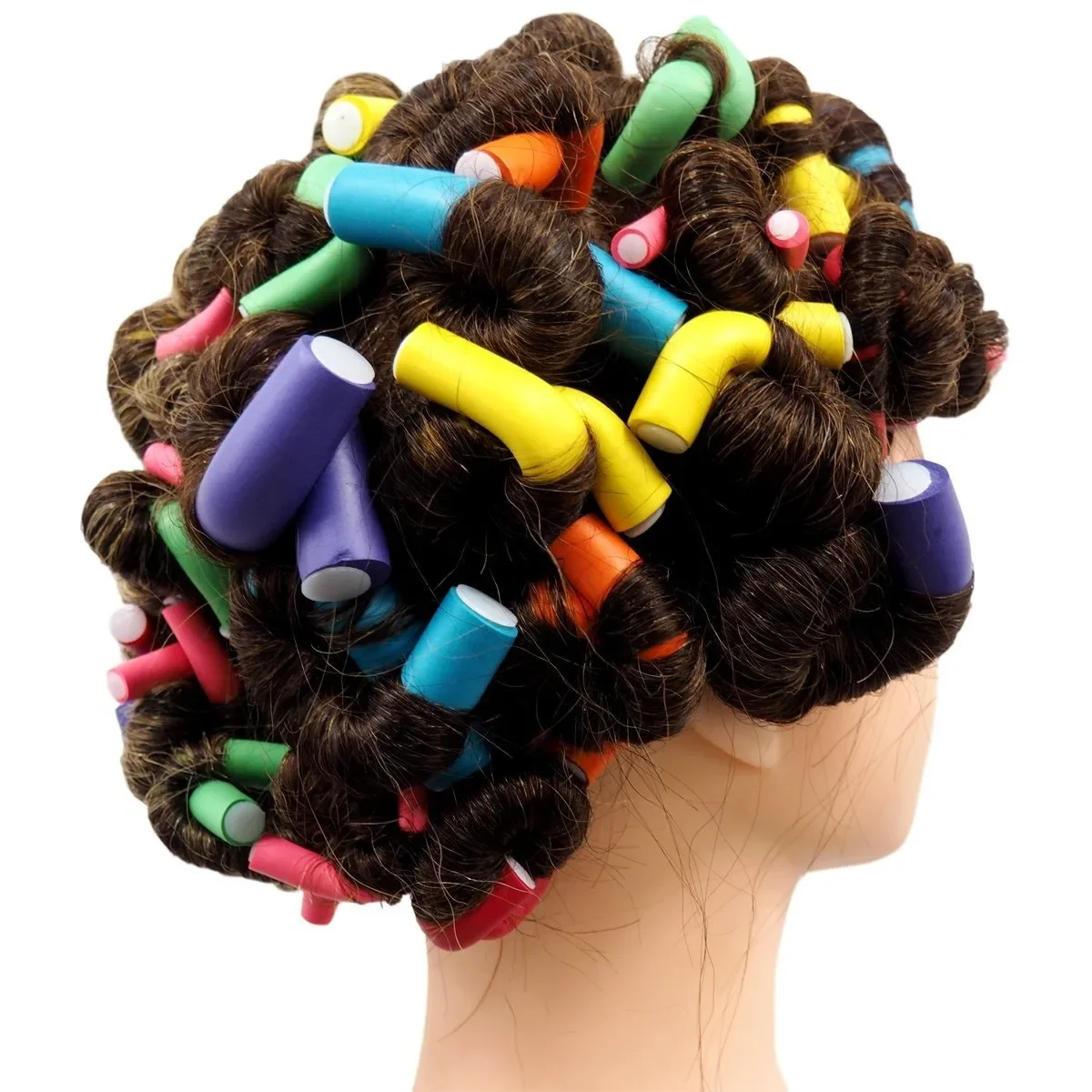 10 pçs flexível haste de ondulação do cabelo rolos de cabelo fabricantes espuma macia bendy torção cachos flexi rolos ferramentas estilo rolo de cabelo sem calor