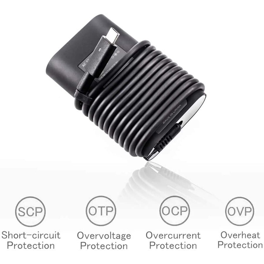 45W USB-C Type-C PD Charger AC Power Supply Adapter Compatible with Dell DELL XPS 12 9250 XPS 13 9365 9370 Inspiron 14 7437