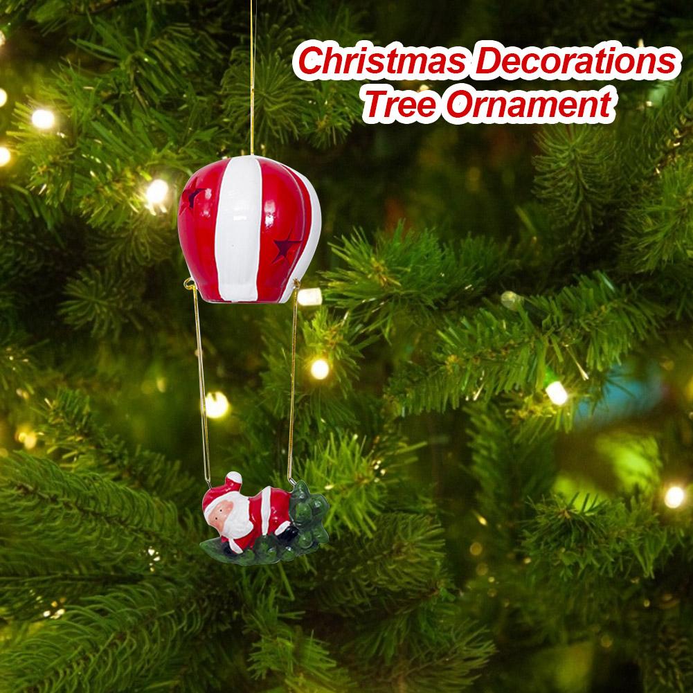 Kerst Air Ballon Licht Kerstboom Santa Decoratie Hanger Voor Thuis Year Party Decor