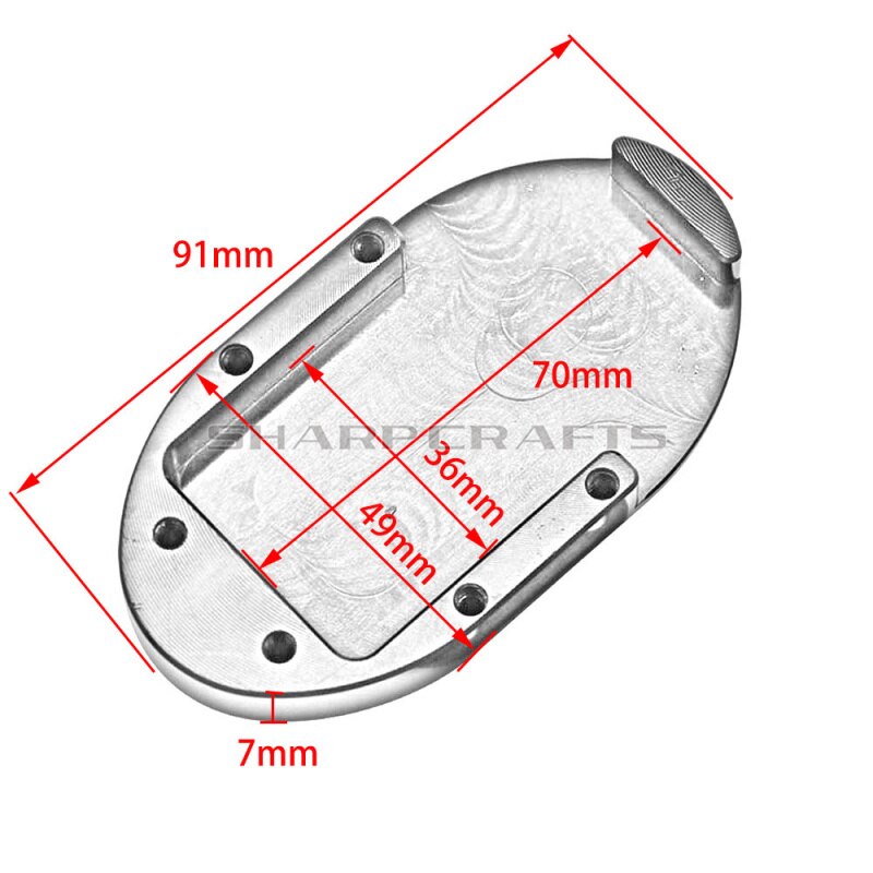 Motorcykel cnc bremsepedalbelægning fodpinde til harley sportster  xl 883 custom 1200 roadster superlow otteoghalvfjerds tooghalvfjerds