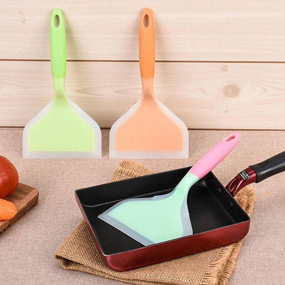 Stora miljövänliga non-stick silikonlyftare spatlar mat matlagning spade skrapa vändare köksutrustning ägg kött pizza  j8 k 1