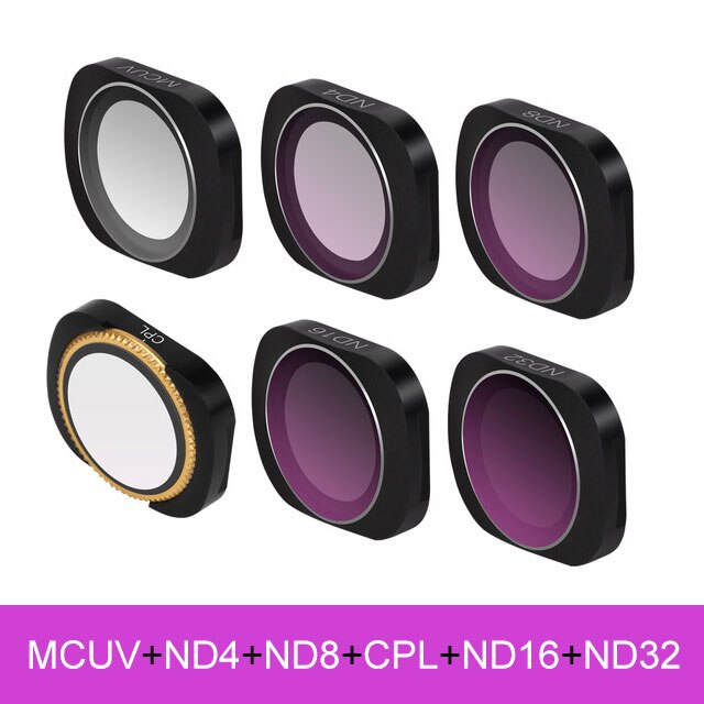MCUV CPL NDPL ND64-PL ND32-PL ND4 ND8 Camera Lens Filter Kit for DJI OSMO POCKET Gimbal Accessories DJI OSMO Pocket Filter: Red