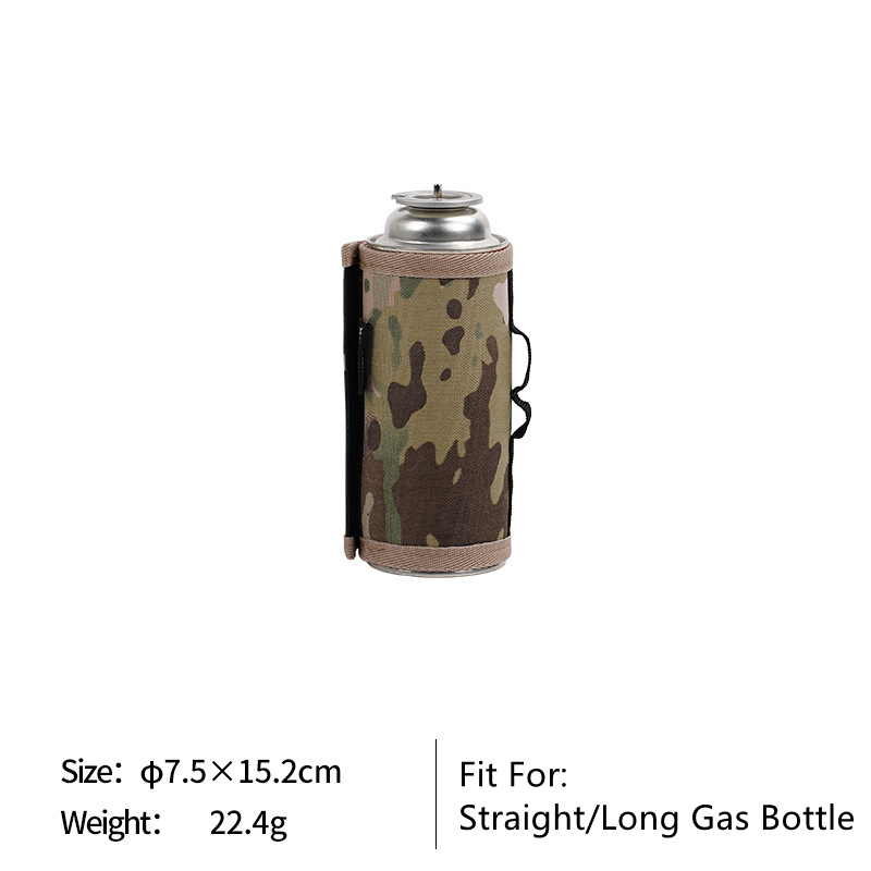 Camping Gas Kan Bescherming Cover Camo Outdoor Gas 230/450G Tank Case Anti-Val Benzine Bus Protector air Fles Accesorios: Long Style