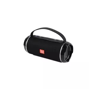 20W portable bluetooth speakers TG116C outdoor stereo subwoofer bass wireless mini column speaker with USB TF FM radio AUX MP3: black