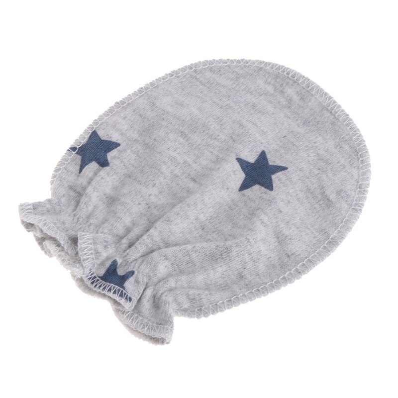 1 conjunto de 3 pares moda bebê anti riscar luvas proteção recém-nascido rosto algodão risco luvas alta qualidade novo