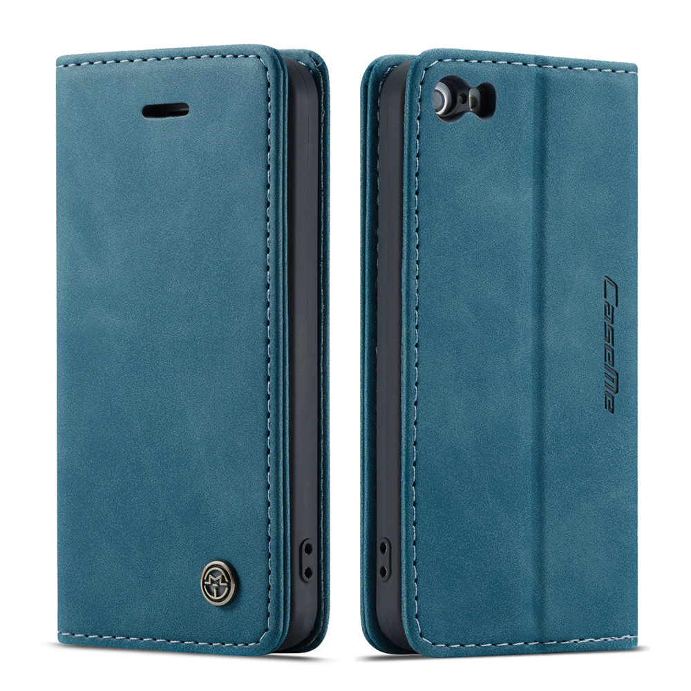 Magnetic Flip Leather Phone Case For iPhone 5 5S SE Capa Credit Card Slot Wallet Cover For iPhone 5S Funda: Beige / For iPhone SE