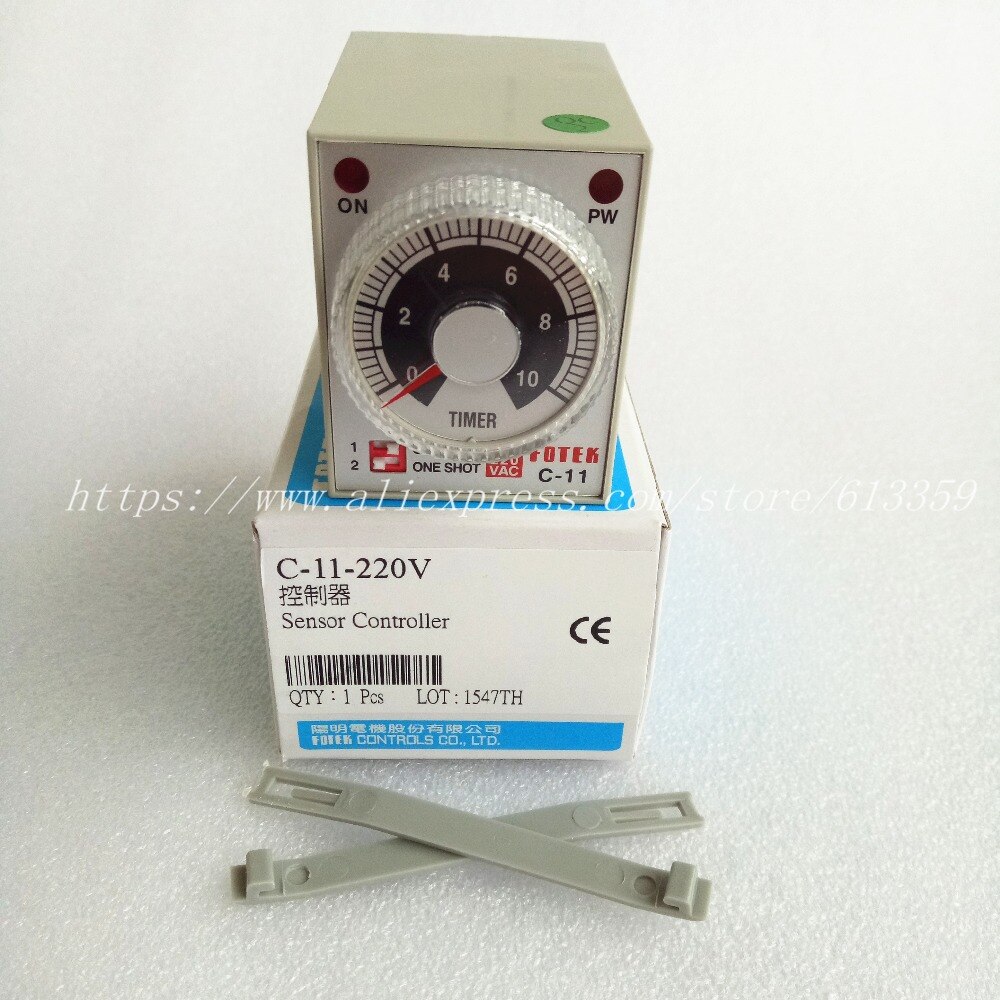 C-11-220V FOTEK Timer Controller 100% & Original ON DELAY or ONE SHOT Controller C-11 220VAC