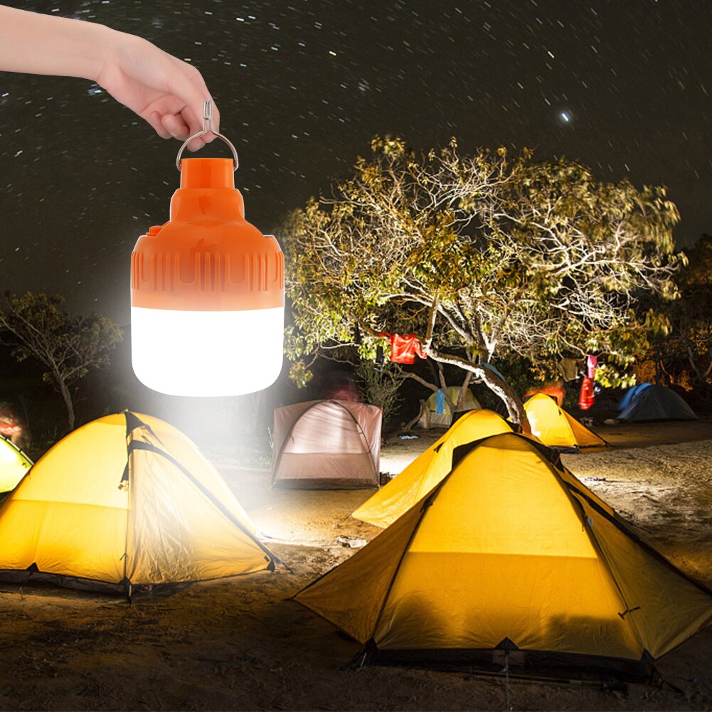 Emergency Light LED Bulbs 3 Mode Rechargeable Lighting Lamp Camping Portable Outdoor Elements for Outdoor Camping