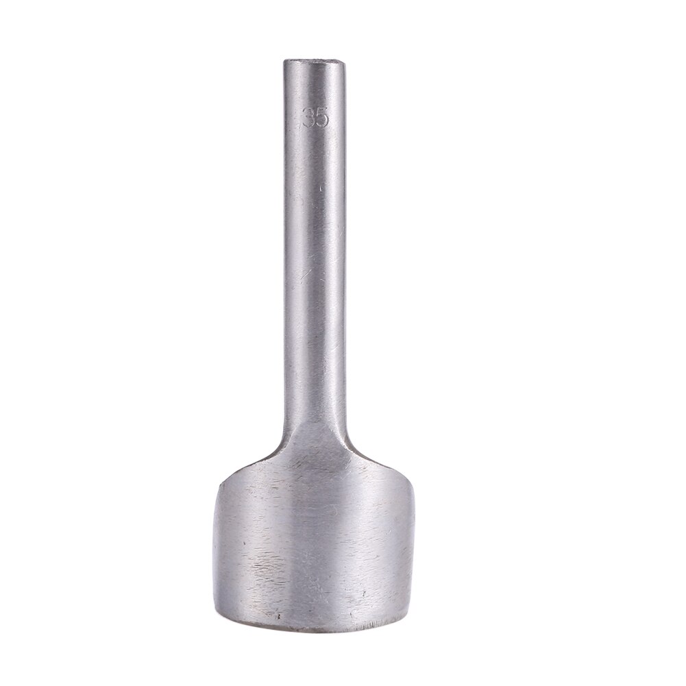 1PC Leder Handwerk halb-Runde Cutter schlagen Werkzeuge DIY Leder Gürtel Brieftasche Gurt Rindsleder Schläge einstellen Leder Hand stanzen Werkzeug: 35mm