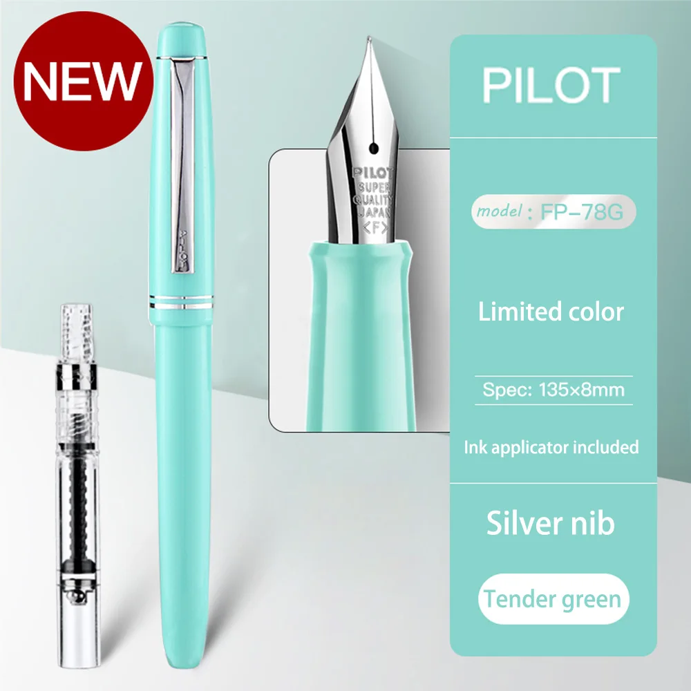 Oryginalne pióro wieczne pilot w stylu włoskim 78G pióro atramentowe metalowa stalówka szkolne artykuły papiernicze pisanie gładki zestaw robić kaligrafii artykuły biurowe: FIOLETOWY / o.b.