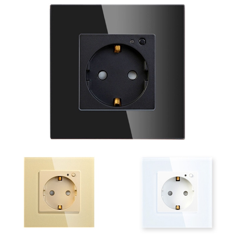 Wifi Wall Socket EU Plug Standard Smart Socket WIFI Socket Colors 86X86mm Smart Wifi Switch Monitoring