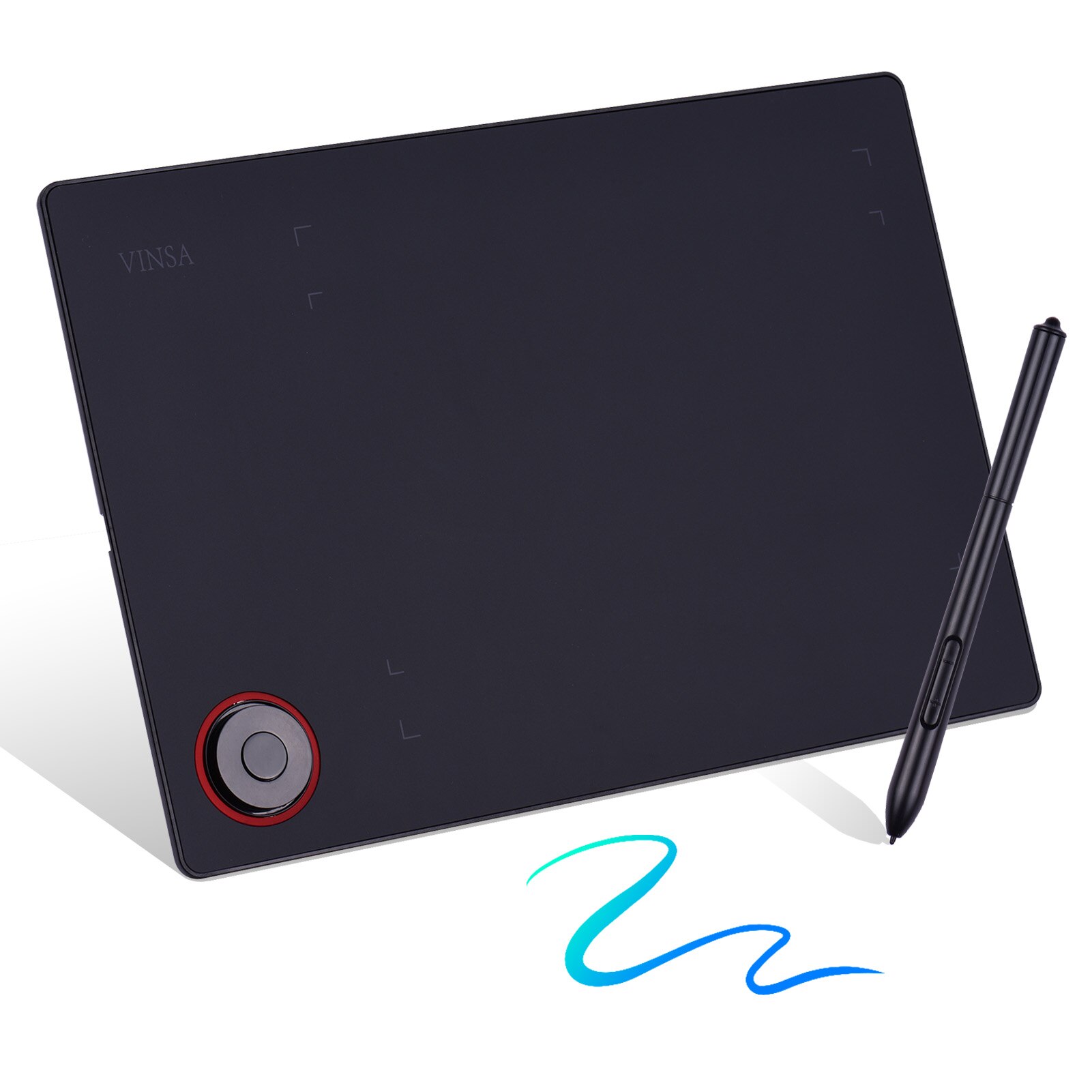 Graphics Drawing Tablet Writing Board Digital Tablet 8192 Levels Battery-Free Stylus PC/Laptop/Phone Connection