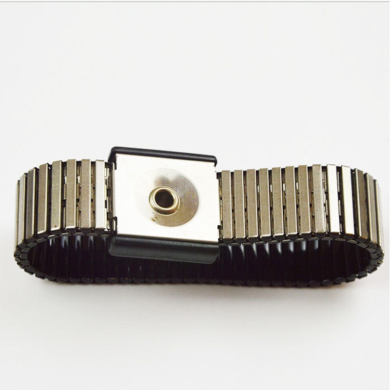 PU Anti statische Handgelenk Band Esd handschlaufe Schwarz/Blau Metall entladung Kabel draht Clip für Elektriker IC PLCC sicherheitsarbeit handschuhe