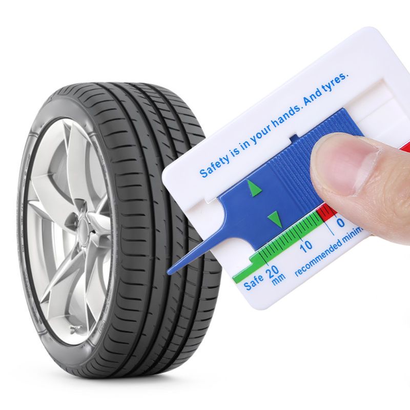 Medidor de profundidad del dibujo del neumático, herramienta de medida de la rueda del remolque de la motocicleta del coche, pinza de profundidad