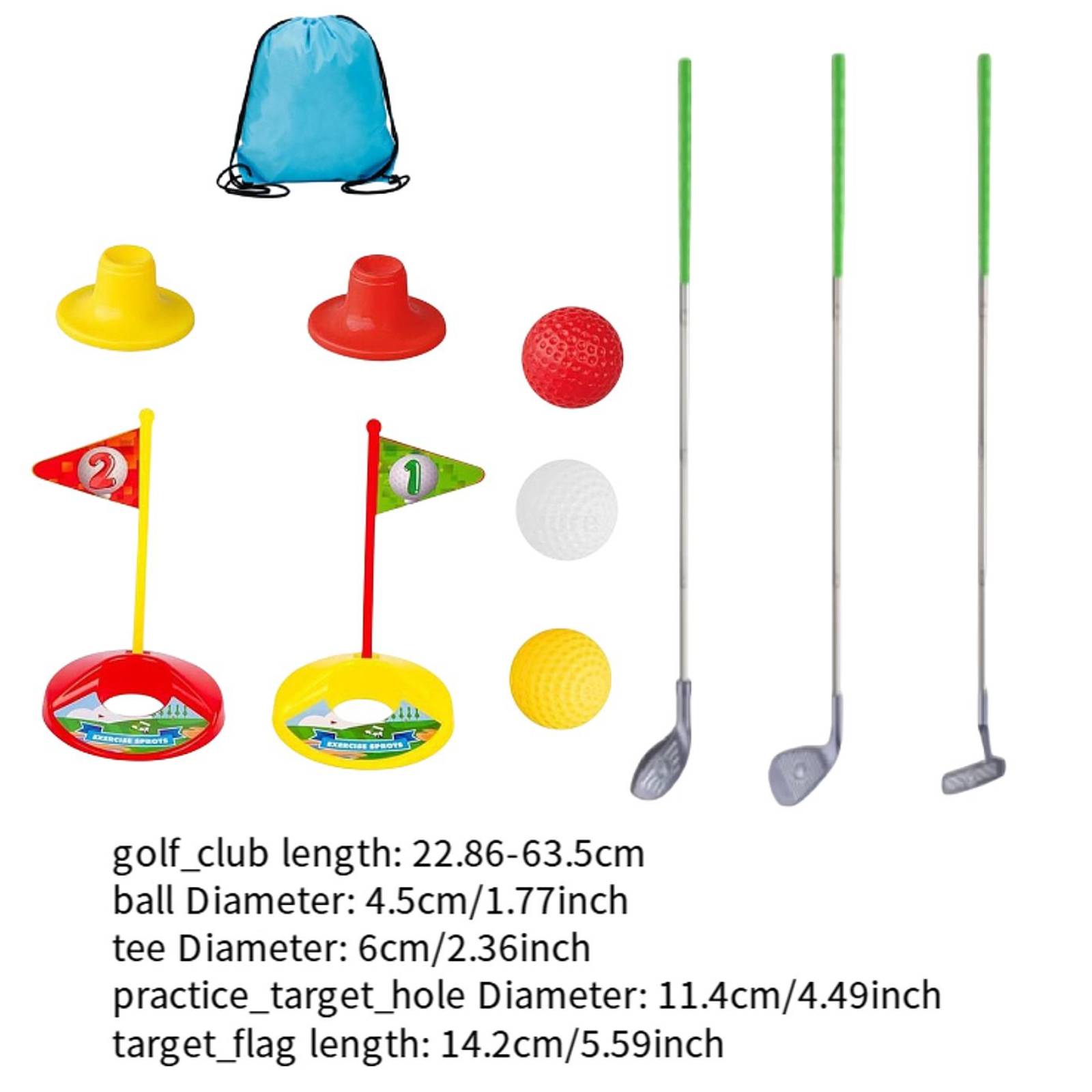 Golf-Set für Kleinkinder, einziehbarer Schläger, Kinder-Golfschläger für drinnen und draußen, Garten: Burgunderrot