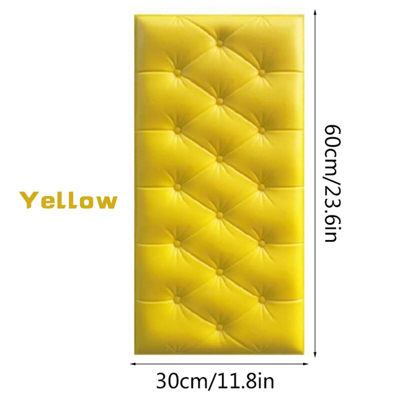 Anti-collision auto-adhésif tatami mur tête de lit doux 3D autocollant mural fond décor enfants chambre crash dos coussin