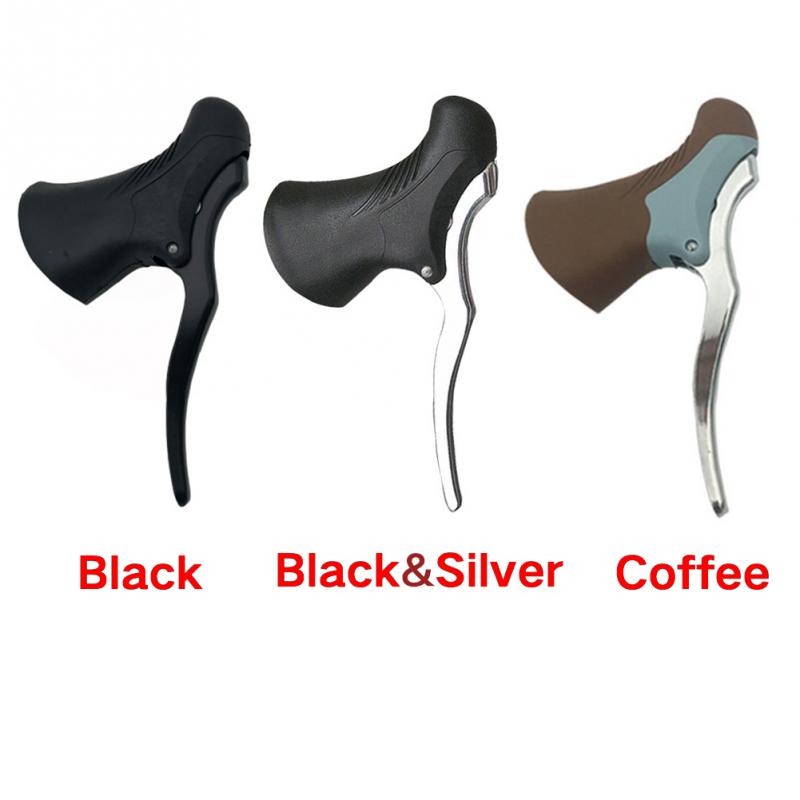 2PCS Bicycle Brake Crank Lightweight Road Bike Aluminium Alloy Sport Fixie Bike Handle brake Lever Transmission