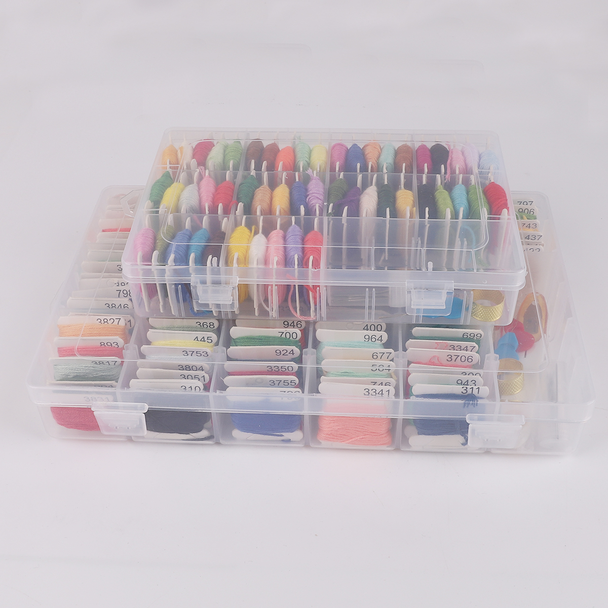 50/100 Colors Embroidery Thread Floss Cross Stitch Thread Tool Kit Box For DIY Handmade Sewing Craft Kit Box Set Tools