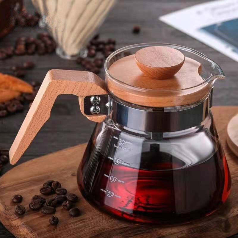 Sæt kaffekande  v60 stil enkel stil, med kaffe vejende kaffe rustfrit stål kande kaffepapir 40 kaffeværktøjer