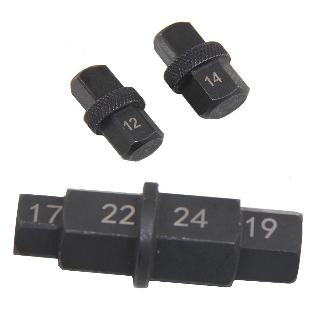 Sexkantsaxel verktyg för motorcykel framaxel hjul sexkant insex axel spindel verktyg 12mm, 14mm, 17mm, 19mm, 22mm, 24mm