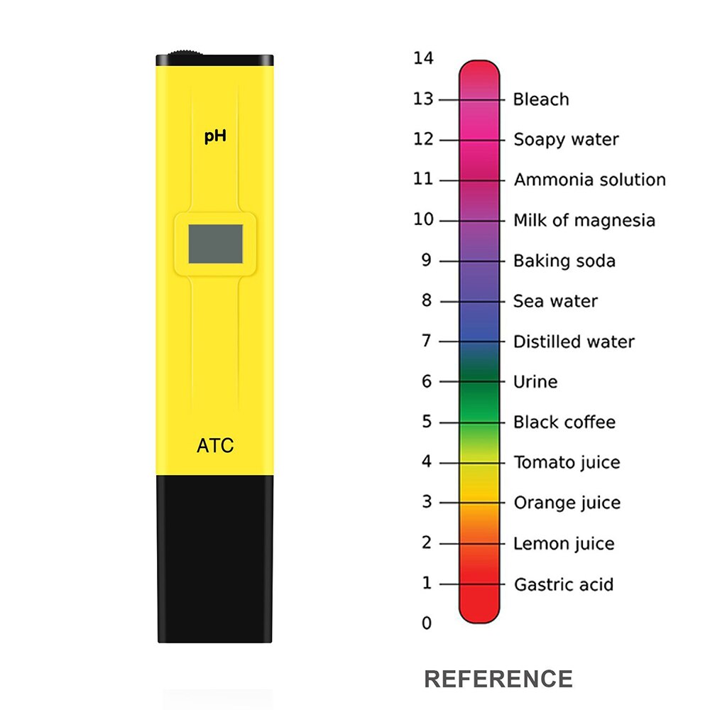 Digital LCD pH Test Pen Portable Auto Temp Compensation pH Meter High-Accuracy Aquarium Water Tester