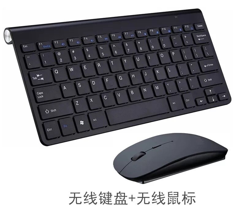 Russian English 2.4G Ultra-Thin Chocolate Key Wireless Keyboard Mouse Combos for Apple Style Mac Pc Window XP/7/8/10 Smart TvBox