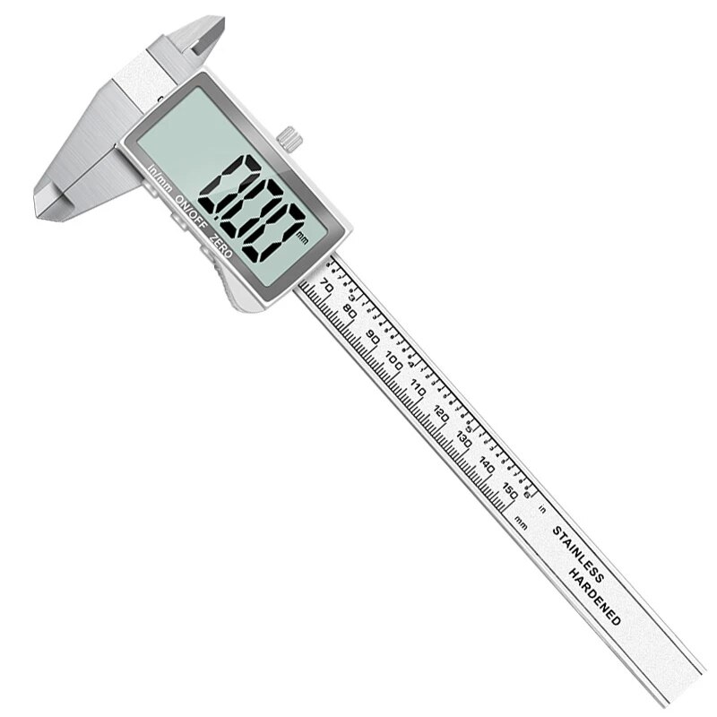 Digital Vernier Caliper Large-screen HD Digital Electronic Caliper 0-150mm Stainless Steel Vernier Caliper Measuring Tool: only a caliper
