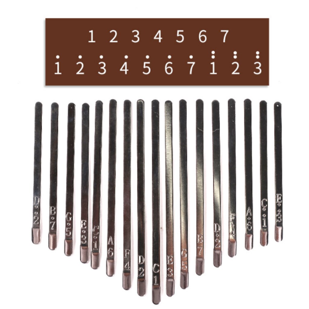 17 Keys Kalimba DIY Keys&Bridge&Tuning Hammer Kit Thumb Piano Accessories