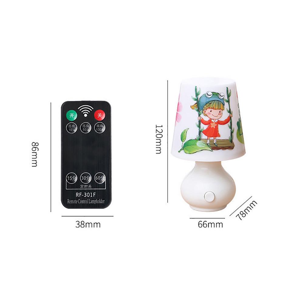 Led natlampe 0.5w ac110v hvid/varm hvid med fjernbetjening lysdæmper baby natlys til børn soveværelse gang