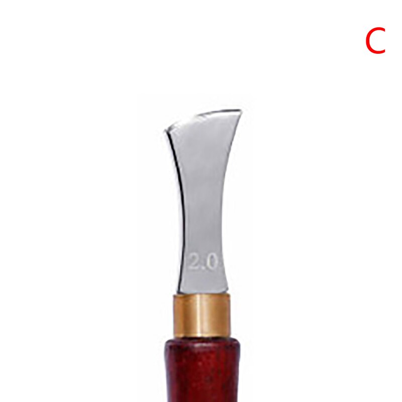 Handle Leather Edge Creaser Leathercraft Marking Edge Decorate Line Tool Stainless Steel Blade Shallow Groove Press Line: 2mm