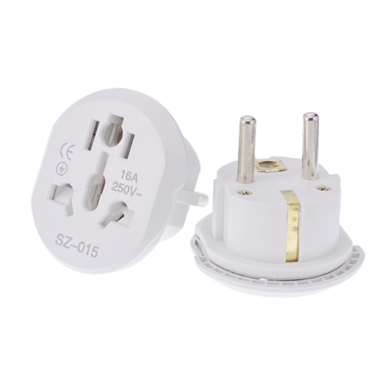 Usa til eu stikadapter fra australien usa storbritannien til eu euro korea universel rejseadapter hjemmestikadapter 2 -benet 4.8mm ac vægstikkontakt
