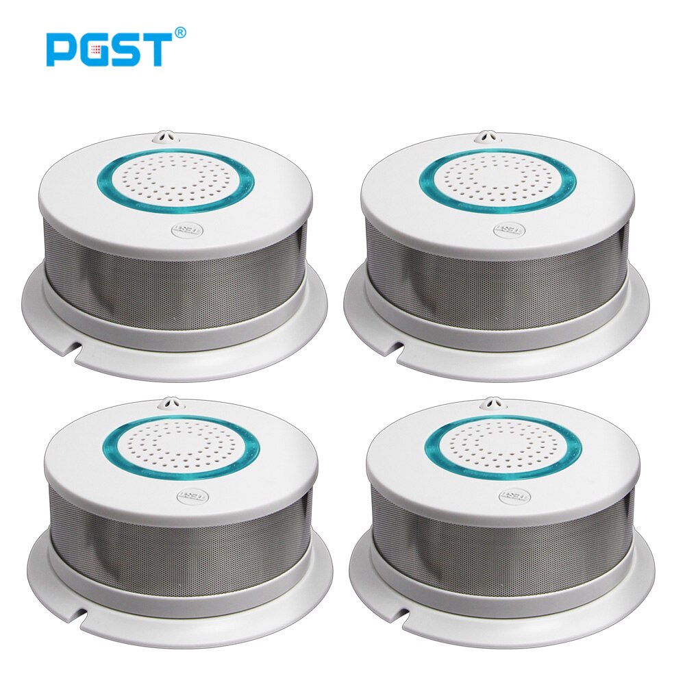 PGST 438R Smoke Detector Fire Protection Sensitive Alarm Sensor Firefighters for 433MHz Alarm Home Security System: 4.