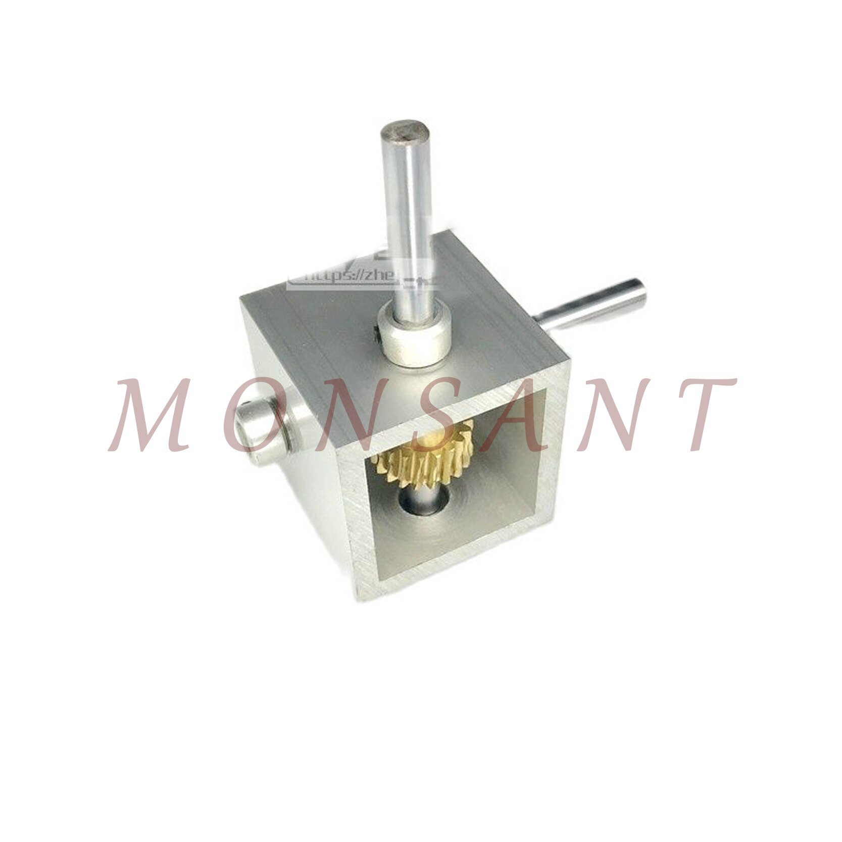 Worm Gear Reducer Small Gearbox 90 Degree Right Angle Reversing Gear Box 1:10 1:20 Angle Device