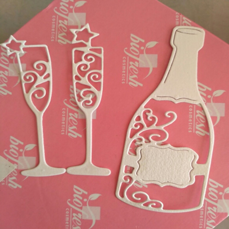 Wine glass DIY Cutting Dies Scrapbooking Card Album Album Embossing Dies Cut Metal Craft Template Metal steel