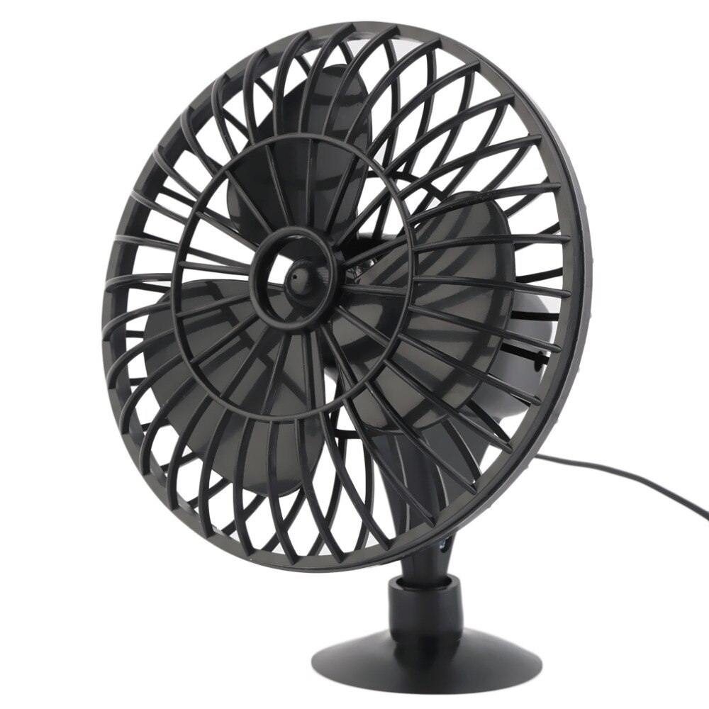 Summer 12V Powered Mini Car Truck Vehicle Cooling Air Fan Car Suction- cup Fan 4 Inch