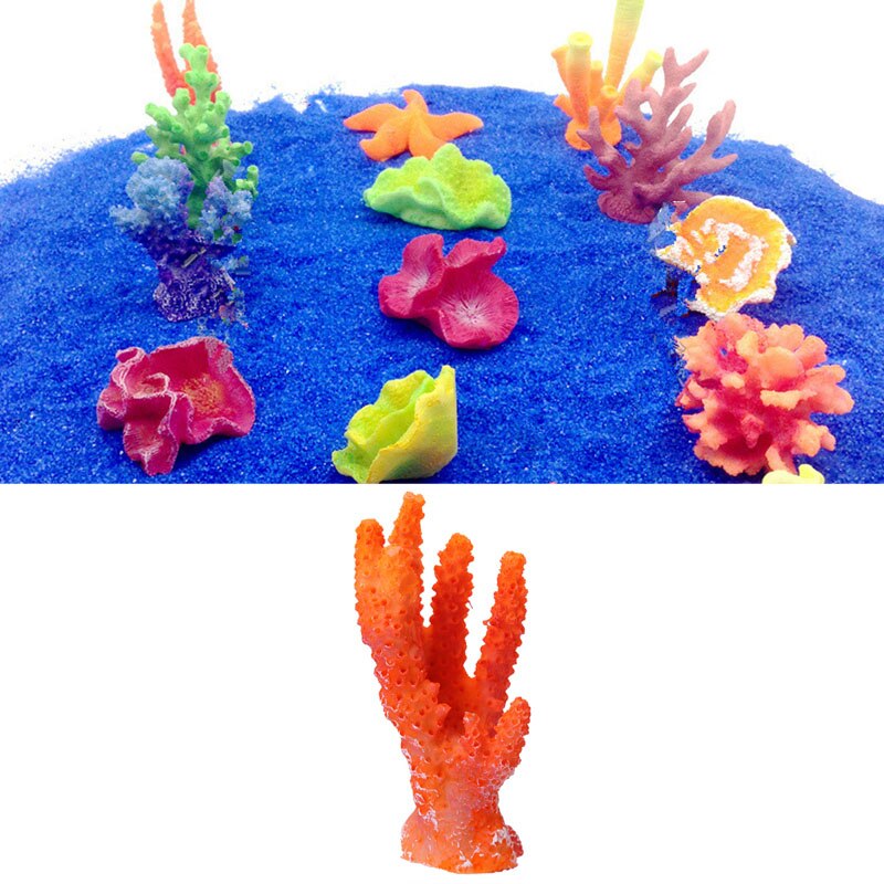 Artificial Resin Coral Plant Aquarium Fish Tank Decorations Underwater Ornament -Y102